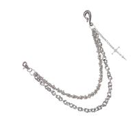 Legierungs Textur Hose hängender Anhänger Gothic Körperschmuck Unisex Festival Accessoire Accessoire für Jeans