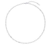 LEGITTA Damen Gliederkette Choker Basic Kette in Silber Zarte Gliedrige Halskette aus Edelstahl Schmuck für Frauen Mädchen