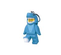 LEGO Schlüsselanhänger Iconic Shark Suit Guy mit LED-Taschenlampe Spielzeuggeschenk für Kinder