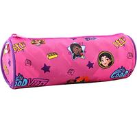 LEGO Bags Schlamperetui, Faulenzer rund, Schlamperrolle mit Lego Friends Motiv Good Vibes, Federmäppchen ca. 23 cm