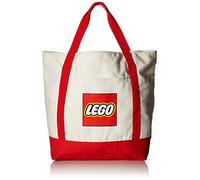 LEGO Canvas Tote Shoulder Bag, White, One Size