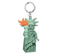LEGO Classic Freiheitsstatue Schlüsselanhänger mit Licht - 8,9 cm große Figur, Grün, Small