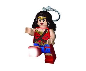 Lego DC Superheroes - Wonder Woman Schlüsselanhänger LED-Taschenlampe für DC-Fans - Fantasievolles Kinderspielzeug - 76 mm große Figur (KE92H) - Inklusive 2 CR2025 Batterien