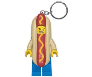LEGO Hot Dog Schlüsselanhänger mit Taschenlampe 6 cm in Geschenkpackung 1 Stk.