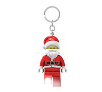 LEGO Iconic Santa Schlüsselanhänger LED-Taschenlampe Spielzeuge Geschenke für Kinder - 76 mm große Figur (KE189) - 2 CR2025 Batterien enthalten