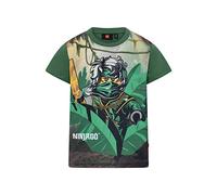 LEGO Jungen Ninjago Lwtaylor 324 T-Shirt, 884 Dark Green, 104 EU