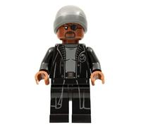 LEGO Marvel Super Heroes Nick Fury Grey Beanie Minifigur von 76196 (Bagged)