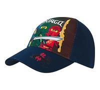 LEGO Ninjago Baseball Cap, Kappe Schirmmütze für Kinder Jungen Cappy mit Klettverschluss verstellbar (Blau 54)