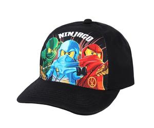 LEGO Ninjago Cap Kappe Baseballkappe Snapback verstellbar Cappy, Größe:52, Farbe:Schwarz