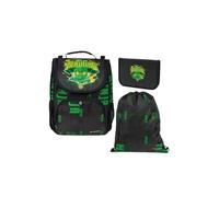 LEGO® NINJAGO® Elemental Master of Energy Schulrucksack/Kindergartenrucksack Set 4-8 Jahre I 3-teilig Set mit Schulranzen I Turnbeutel & Federmäppchen I Ergonomisch & reflektierend