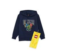 Lego® NINJAGO® Hoodie für Jungen - Kapuzenpullover mit Ninja-Print | Weiches Sweatshirt aus 100% Bio-Baumwolle | Bequemes Oberteil für Fans