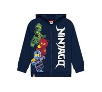 LEGO Ninjago Kapuzenpullover | Ninjago Kleidung für Jungen | Ninja Kinder Hoodie | Blau | 122