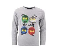 LEGO Ninjago Langarmshirt (DE/NL/SE/PL, Numerisch, 98, Regular, grau)