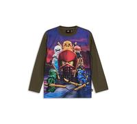 Lego® NINJAGO® Langarmshirt für Jungen - Kinder T-Shirt mit großem Kai-Print | Weiches Oberteil aus Bio-Baumwolle | Ideal für den Alltag