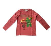 LEGO Ninjago Langarmshirt Jungen (DE/NL/SE/PL, Numerisch, 104, Regular, mineralrot)