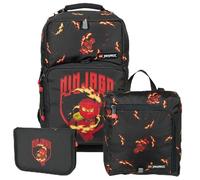 LEGO® NINJAGO® Optimo Starter Schulranzen Jungen 1. Klasse Set Kai - Ergonomischer Schulranzen Set mit Turnbeutel & Federmäppchen Junge, reflektierend, 20,5 L