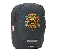 LEGO Ninjago Schule Materna, Unisex-Rucksack, Kinder und Jugendliche, Schwarz Gold, 10 l, Schwarz Gold, 10L