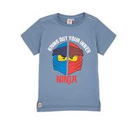 LEGO Ninjago T-Shirt für Jungen | Kinder bringen Dein Inneres zum Vorschein Warrior Navy Kurzarm-Oberteil | Ninja Figuren Superhelden-Serie
