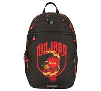 LEGO® NINJAGO® Wanderrucksack Kinder Kai - Kinderrucksack Jungen für Schule & Freizeit, 18 L Sportrucksack Kinder mit 2 Fächern, verstellbaren Gurten & Reflektoren