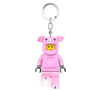 LEGO Piggy Guy LED Schlüsselanhänger - große Minifigur 7,6 cm mit Taschenlampe (KE212H), beweglich, inkl. Batterien - lustiges Geschenk für Kinder und LEGO Fans