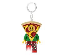 LEGO Iconic Pizza Guy Schlüsselanhänger LED-Taschenlampe Spielzeuge Geschenke für Kinder - 82 mm große Figur (KE176H) - 2 CR2025 Batterien enthalten