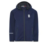 Kabooki LEGO® Softshelljacke für Jungen und Mädchen - Winddichte und wasserabweisende Übergangsjacke mit abnehmbarer Kapuze | Reflektoren und Fleece-Futter