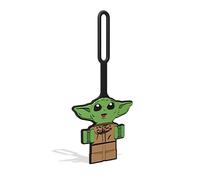 LEGO Star Wars Kofferanhänger aus Silikon für Reisen, Koffer, Rucksack, Smiling Grogu (52961) Ungiftig & Geruchlos mit beschreibbarer Oberfläche auf der Rückseite zur Identifizierung des Ausweises