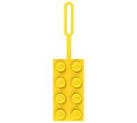 Lego Taschenanhänger, 5 x 4 cm, Gelb (53675), Silikon-Gepäckanhänger, Urlaub, Kreuzfahrt, Koffer-Identifikation