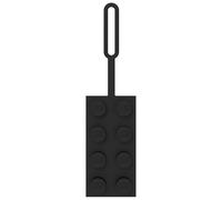 LEGO Taschenanhänger, 5 x 4 cm, Schwarz (53654), Silikon-Gepäckanhänger, Urlaub, Kreuzfahrt, Koffer-Identifikation