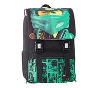 LEGO Unisex Kinder Ninjago Schule ausziehbar Schulrucksack, grün