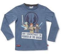 LEGO Wear Jungen Langarmshirt 14052 Terry 757 - T-Shirt L/S, Gr. 134, Blau (593 B. Blue Denim)