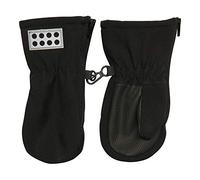 LEGO Wear Jungen Lego duplo Tec Unisex LWAUSTIN 702-Softshell Fäustlinge, Schwarz (Black 995), 2 (Herstellergröße:80)