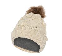 LEGO Wear Mädchen Wear Mädchen Wintermütze Strickmütze mit Fake Fell Bommel Lwalaya 700 Beanie M TZE, 136, 48 EU