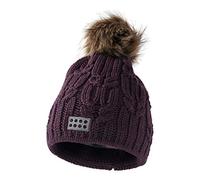 LEGO Wear Unisex Baby LEGO UNISEX LWAMANDA 700 - Strickmütze mit Bommel Mütze,per pack Violett (Bordeaux 388),47/49 (Herstellergröße:48)