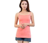 Legou Damen Model Tank Top Unterhemd Spaghetti-Top Basic Wassermelone-Rot XXL