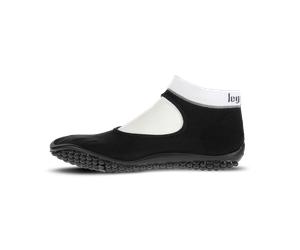 leguano ballerina schwarz, weißer Bund XS (36/37)