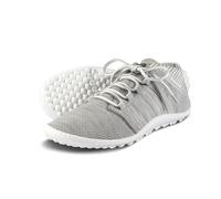 Leguano Barfussschuhe Beat (flexible Sohle, pures Barfußgefühl) silbergrau, Größe Euro (US) 41