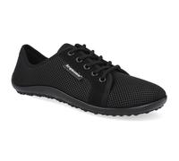 Leguano Barfußsneaker - Aktiv lavaschwarz, schwarze Laufsohle 47