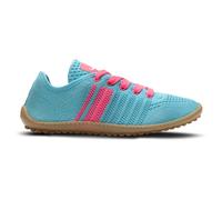 Barfußschuh LEGUANO "CARIBEO", Damen, Gr. 38, türkis, pink, Textil, Schuhe Barfußschuh, Bequemschuh, Schnürschuh mit Kontrastbesatz (76647814-38) türkis, pink
