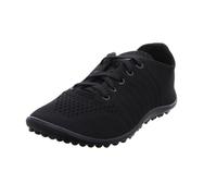 Barfußschuh LEGUANO "GO", Damen, Gr. 37, schwarz, Textil, Schuhe Barfußschuh, mit praktischer Schnürung, Freizeitschuh, Halbschuh, Schnürschuh, Topseller (21223914-37) schwarz