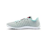 Barfußschuh LEGUANO "GO", Damen, Gr. 40, grau (grau, mint), Textil, Schuhe Barfußschuh, mit praktischer Schnürung, Freizeitschuh, Halbschuh, Schnürschuh (84845634-40)