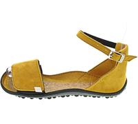 Barfußschuh LEGUANO Gr. 43, gelb (senfgelb) Damen Schuhe Sandalen mit praktischem Klettverschluss (57491008-43)