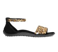 Barfußschuh LEGUANO "JARA", Gr. 38, leofarben, Textil, Schuhe Barfußschuh, Sommerschuh, Riemchensandale, Flats in angesagter Leo-Optik (85018254-38) leofarben