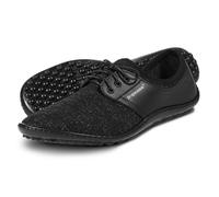 Barfußschuh LEGUANO "Juno" Gr. 41, schwarz Damen Schuhe Barfußschuh Schnürschuh (83337805-41) schwarz