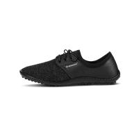 Barfußschuh LEGUANO "Juno", Damen, Gr. 46, schwarz, Textil, Lederimitat, meliert, sportlich, Schuhe Barfußschuh Schnürschuh, Slipper, Schlupfschuh, Bequemschuh, komfortable LIFOLIT-Laufsohle (83337805