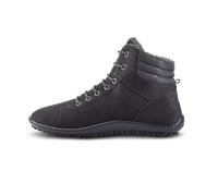 Barfußschuh LEGUANO "KOSMO", Damen, Gr. 42, schwarz, Textil, Schuhe Schnürboots Barfußschuh, Bequemschuh, Schnürboots mit einzigartiger Halbkugel-Laufsohle (87258510-42) schwarz