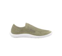 Barfußschuh LEGUANO "SCIO", Damen, Gr. 44, grün (khaki), Textil, meliert, Schuhe Barfußschuh, Slipper, Bequemschuh mit speziell entwickelter Laufsohle (50379963-44) khaki