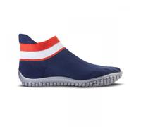 Leguano Sneaker Blau, Rot-Weißer Bund - Barfußschuh -