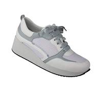 Schnürschuh LEI BY TESSAMINO "Nala", Damen, Gr. 39, weiß (hellblau, weiß), Kunstfaser, Synthetik, casual, Schuhe, in Weite H (68128910-39) hellblau, weiß