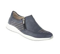 Slipper LEI BY TESSAMINO "Teresa", Damen, Gr. 38, blau, Leder, Schuhe Slipper, mit auffälligen Metall-Nieten (71488351-38) blau